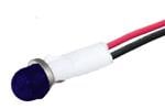 LED面板上的指示器 .5in 12V WIRE SMALL DOME BLUE