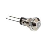 LED面板上的指示器 Standard Metal Panel Mount Indicators, 2 Leaded, 5mm Bi-Color HE Red/Green LED with White Diffused Lens.