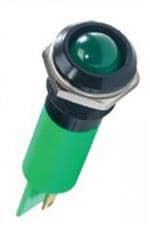 LED面板上的指示器 INDICATOR 12mm 2VDC PROMINENT GREEN IP67