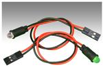 LED面板上的指示器 HE Red 635nm 25mcd Diff Lens Wire