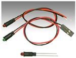 LED面板上的指示器 Supr Red 660nm 30mcd Water Clr Lens Wire