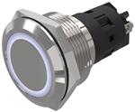 工业面板安装指示器/开关指示器 82-6152.0155.indicator.-.22 mm.stainless steel.flush/flat.ring.white.110 V.screw terminal