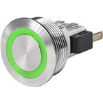 工业面板安装指示器/开关指示器 MSMII-30 Indicator Switch, RGB Ring Illumination, Stainless Steel Housing, IP67, Supply Voltage 5 VDC, Quick Connect Terminals