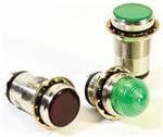 LED面板上的指示器 1" DOME GRN PMI 125V C1D2
