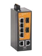 非托管以太网交换机 IE-SW-BLB-08-6TX-2FESFP Network switch, unmanaged, Fast Ethernet, Number of ports: 6x RJ45, 2x 100BaseSFP slot, IP30, -40 C...75 C