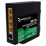 非托管以太网交换机 Hardened Industrial 5 Port PoE+ Gigabit Ethernet Switch