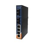 非托管以太网交换机 6-port unmanaged switch; 4FE + 2FX (SM 30km, SC)