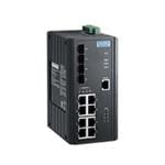 非托管以太网交换机 8GE + 4SFP Unmanaged PoE w/Wide Temp