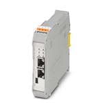 网关 Gateway for connecting a PSR-M base module to a higher-level controller EtherCAT<sup> TBUS interface plug-in Push-in terminal block TBUS connector included