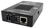 媒体转换器 100Base-TX RJ-45 to 100Base-FX, SM LC, w/ -EU Pwr