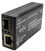 媒体转换器 PoE Media Converter 1GE TP to Fibe SFPr Mini 802.3at PSE w/ -EU Pwr