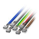 电动汽车充电电缆 CHARX connect Cable set Cables with slip-on sleeves on one end Only for connection to generation 2 infrastructure charging sockets from Phoenix Contact Type 2 IEC 62196-2 32 A / 480 V (AC) Single wires length: 0.7 m Generation 2