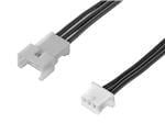 矩形电缆组件 3 CIRCUIT PICOBLADE R:P CABLE 150MM