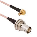 射频电缆组件 BNC Straight Bulkhead Jack IP67 to MCX Right Angle Plug RG-316 50 Ohm 2 M (78.74 Inches)