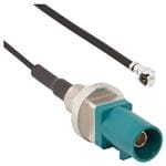 射频电缆组件 FKRA(M)-AMC(M)1.37MM 5.91 Str Blkhd Plug