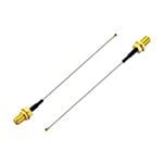 射频电缆组件 IpexMHF4(HSC comp) to 75mm 0.81mm coax cable to SMA(F)BK Jack Straight