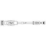 USB数据线/IEEE 1394数据线 USB A-B 25/20 BLACK 5 M
