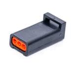 照明连接器 3P REC, MINI IP67 CONN,BLACK