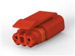 照明连接器 2P PLUG, MINI IP67 CONN,RED