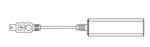 电机驱动器 Accessory, 0.1 Meter USB in-Line Isolator, Mini-B Socket to Mini-B Male (CN4)