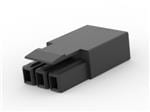 照明连接器 PLUG, 3P LATCHED POKE-IN WTW CONN.BK