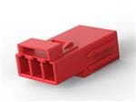 照明连接器 REC MOD, 3P LATCHED POKE-IN WTW CONN,RED