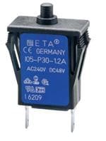 断路器 Miniaturised single pole thermal circuit breaker with push-to-reset tease free, trip-free, snap action mechanism (R-type TO CBE to EN 60934) snap-in type. Manual release facility optional. Approved to CBE standard EN 60934 (IEC 60934