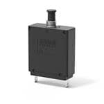 断路器 Single and two pole magnetic circuit breakers with trip-free mechanism and push/pull on/off manual actuation. A choice of fast magnetic only or hydraulically delayed switching characteristics (S type MO or HM CBE to EN 60934) ensures