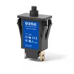 断路器 Miniaturised single pole thermal circuit breaker with push-to-reset tease-free, trip-free, snap action mechanism (R-type TO CBE to EN 60934), threadneck mounting.   For lower current ratings see types 106.   Approved to CBE standard E