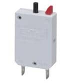 断路器 Single pole thermal circuit breaker with push-to-reset, tease-free, trip-free, snap action mechanism (R-type TO CBE to EN 60934; M-type when fitted with optional manual release feature). Available in versions for plug-in or integral m
