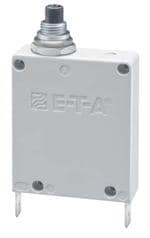 断路器 Single pole thermal-magnetic circuit breakers with tease-free, trip-free, press-to-reset, snap action mechanism (R-type TM CBE to EN 60934; M-type with manual release (-H). Available with fast acting and standard magnetic tripping cha
