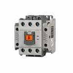 机电接触器 Three-pole IEC style 32Amps rated (AC3 at 440VAC) contactor with screw terminals, 24 VDC coil and two normally open / normally closed auxiliary contacts.