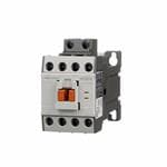 机电接触器 Four-pole IEC style 22Amps rated (AC3 at 440VAC) contactor with screw terminals, 24 VDC coil and no auxiliary contacts.