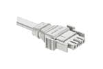 照明连接器 SSL 1.2, Plastic, 5A, 04 pins, Plug Connector, Straight, Push Lock, Overmolded, Length 2000mm, IP68