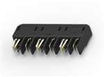 照明连接器 HERM BLADE & REC, 6P,POST,SEL GLD,BLK