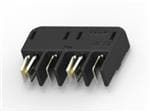 照明连接器 HERM BLADE & REC, 4P,POST,SEL GLD,BLK