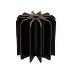 LED散热片和散热基板 STAR LED Heat Sink, 60mm dia., 60mm, Black