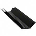 LED散热片和散热基板 maxiFLOW Linear LED Heat Sink, Center Channel, Black, No TIM, 305x45x26mm