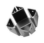LED散热片和散热基板 Square Basket Heat Sink for TO-3 LED, Horizontal, Black, 46.48x46.48x33.27mm