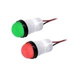 LED面板上的指示器 520mcd 1370mcd Semi Dome Red Green Flex