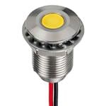 LED面板上的指示器 Flush Black Anodized 24VDC RGB IP67