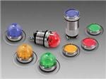 LED面板上的指示器 Dome Yellow 24VDC 46mA 1300fL
