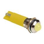 LED面板上的指示器 8mm Yellow Diff Lens IP54 Panel Mnt. Ind