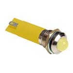 LED面板上的指示器 8mm Yellow Diff Lens IP54 Panel Mnt. Ind.