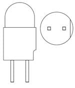 LED 电路板指示器 GREEN DIFFUSED SUPER BRIGHT