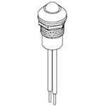 LED面板上的指示器 5mm Chrome 6" Red