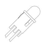 LED面板上的指示器 LED ASSY - GREEN