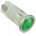 LED面板上的指示器 PMI GRN SEMI-DOME 12V 3/16" TERM