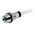 LED面板上的指示器 PMI Round LED .312" T-1 3/4 Green 24V