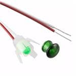 LED面板上的指示器 GREEN DIFFUSED 5/16" MOUNTING HOLE